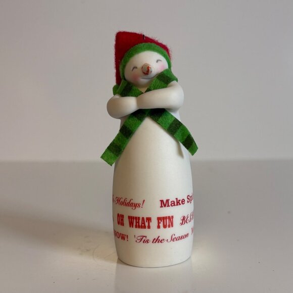 Hallmark Keepsake Merry Wishes Snowman Ornament 2014 Figurine 4in - Picture 3 of 7